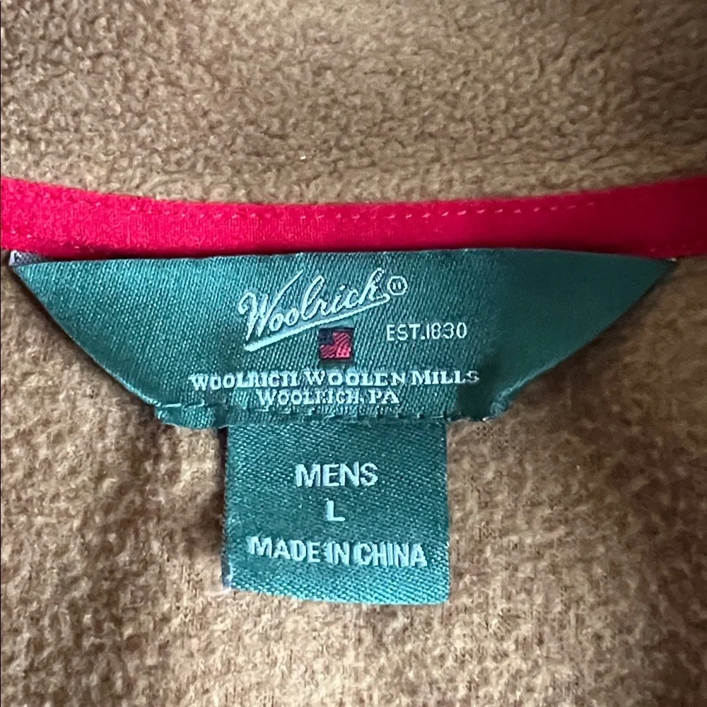 Woolrich Tan Fleece Vest